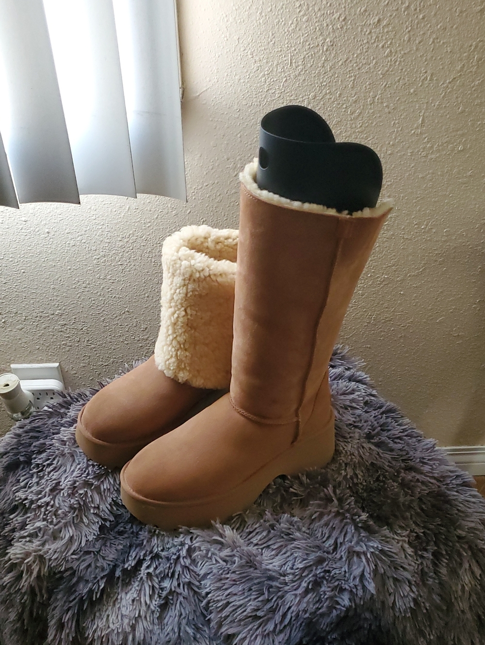 UGG Women's Chestnut Tall Shearling-Lined Winter Boots